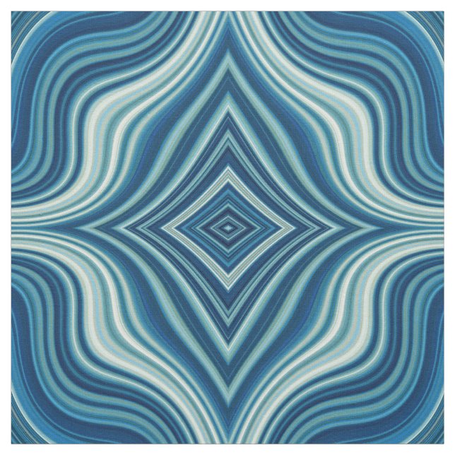 Tecido Padrão de Rhombus Azul e Branco Escuro (Modelo)