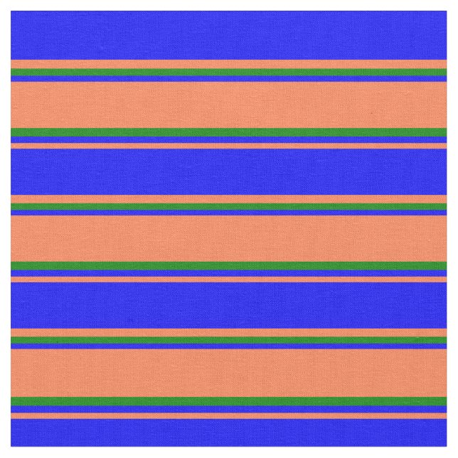 Tecido Padrão de risca azul e verde (Detalhe)