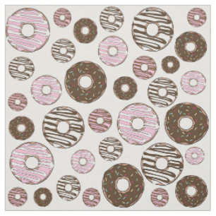 Tecido Padrão De Rosquinhas, Rosquinhas Rosa, Rosquinhas