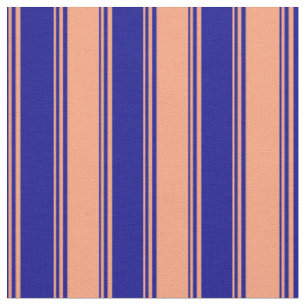 Tecido Padrão de Salmão Azul Escuro e Leve de Stripes