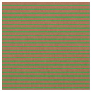 Tecido Padrão de Siena e Floresta Verde Vinculado/Striped