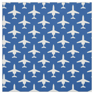 Tecido Padrão de silhueta azul T-1 Jayhawk