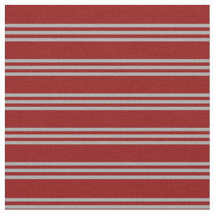 Tecido Padrão de Striped de Cinzas Vermelhas e Escuras