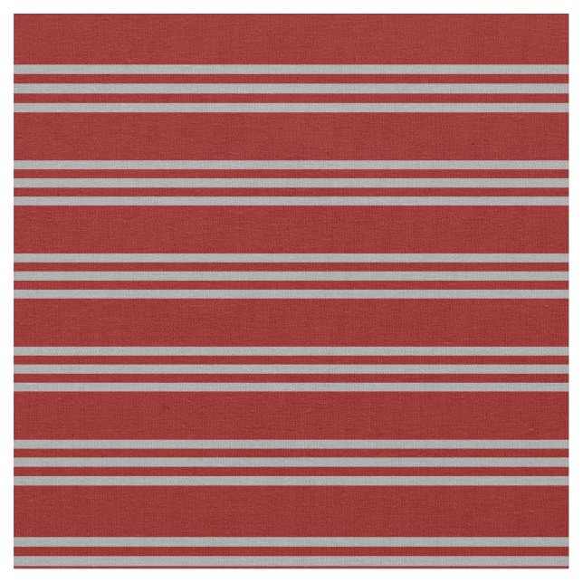 Tecido Padrão de Striped de Cinzas Vermelhas e Escuras (Detalhe)