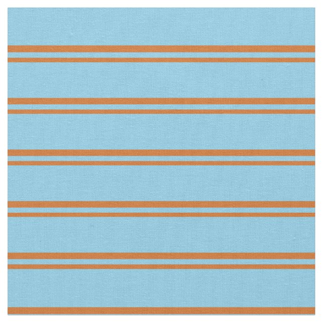 Tecido Padrão de Stripes Azuis de Chocolate e Céu (Detalhe)