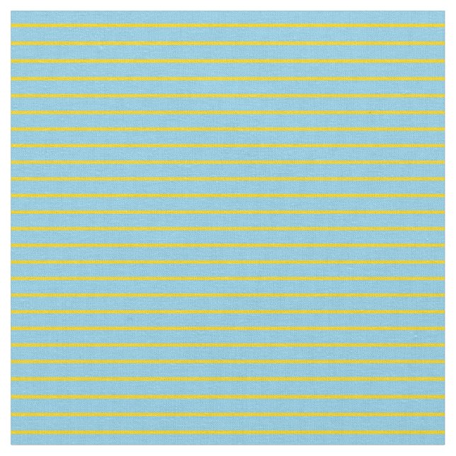 Tecido Padrão de Stripes Azul e Amarelo do Céu (Detalhe)