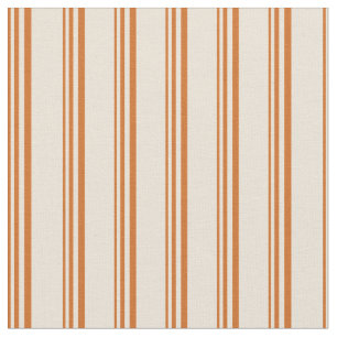 Tecido Padrão de Stripes Coloridas de Chocolate e Bisque