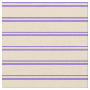 Tecido Padrão de Stripes Coloridas Roxo e Tan