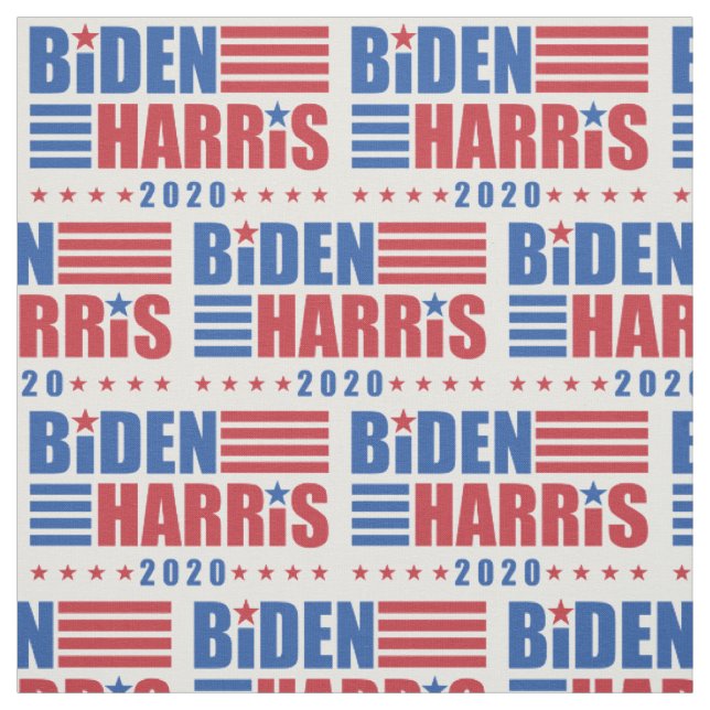 Tecido Padrão de Stripes de Estrelas do Biden/Harris 2020 (Modelo)