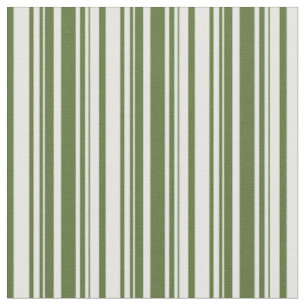 Tecido Padrão de Stripes de Grelha de Azul Escuro e Creme