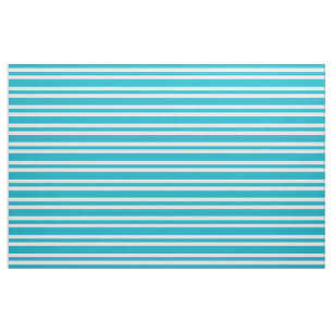 Tecido Padrão de Stripes de humor com retro em turquesa