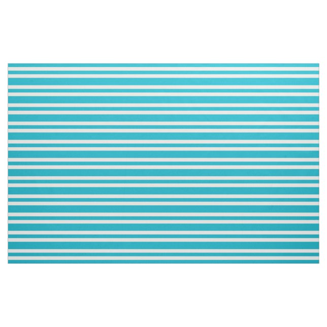Tecido Padrão de Stripes de humor com retro em turquesa a (Jarda)