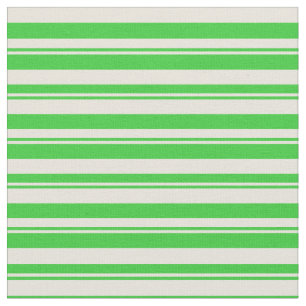 Tecido Padrão de stripes de verde limão e bege