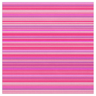 Tecido Padrão de Stripes Diversão, Feliz, Girly Pink e Ro
