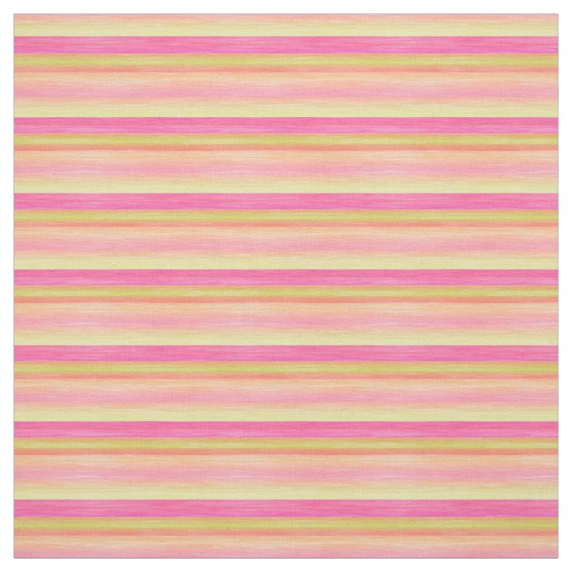 Tecido Padrão de Stripes Vermelhas Corais Amarelas do Lim (Modelo)