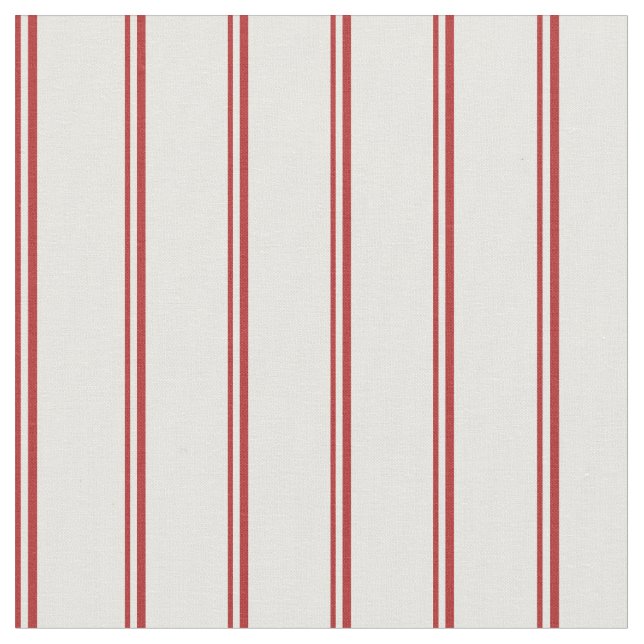 Tecido Padrão de Stripes Vermelhas e Brancas (Detalhe)