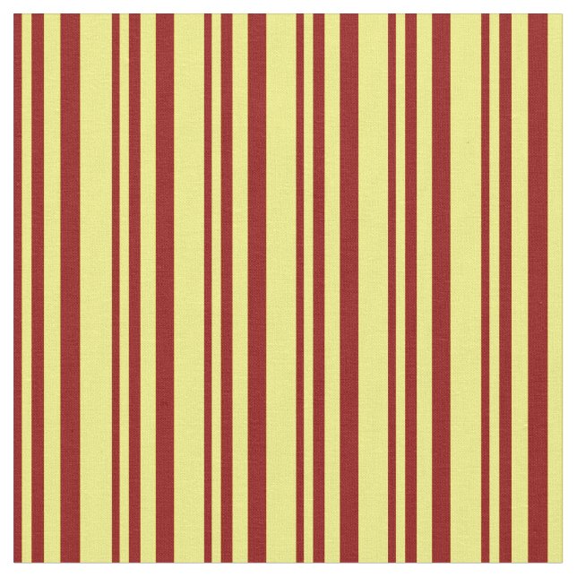 Tecido Padrão de Stripes Vermelho e Amarelo Escuro (Detalhe)
