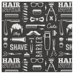 Tecido Padrão de Stylist de Cabelo de Compro de Barbeiro