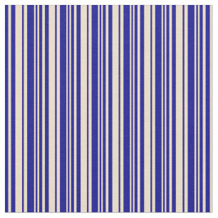 Tecido Padrão De Tan E Azul Escuro Striped/Links