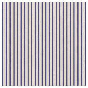 Tecido Padrão de Tan e Azul-Meia-Noite Striped/Links