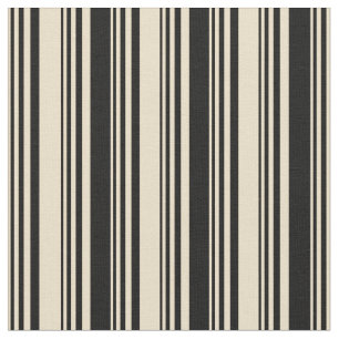 Tecido Padrão de Tan e Black Striped/Links
