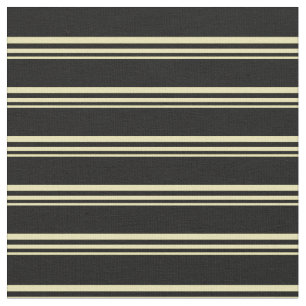 Tecido Padrão de Tan e Black Stripes