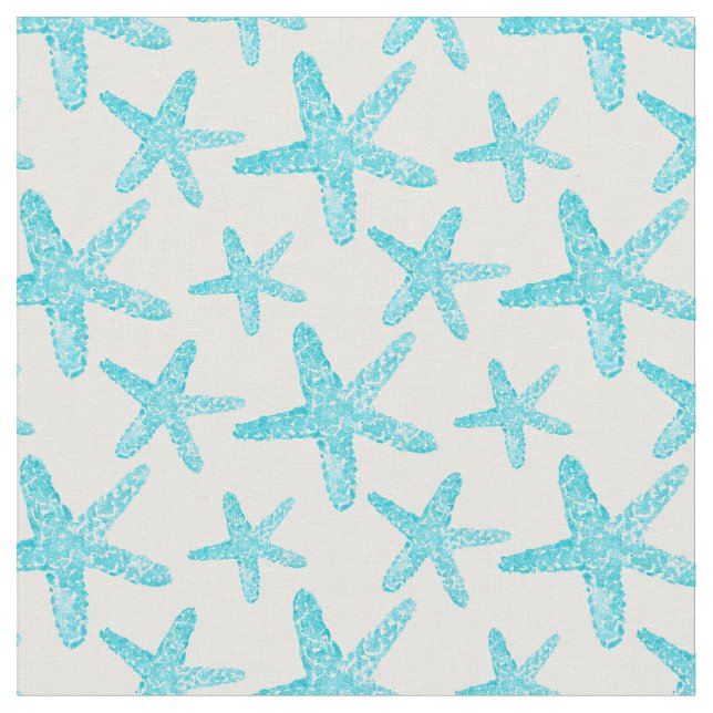 Tecido Padrão de Teal de Starfish, da Aquarela (Detalhe)