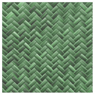 Tecido Padrão de tecelagem de cesta colorida verde