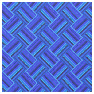 Tecido Padrão de tecelagem diagonal de faixas azuis