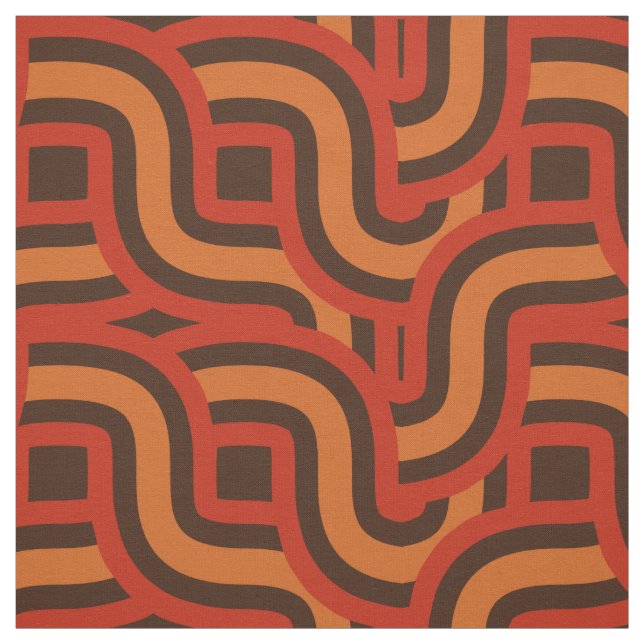 Tecido Padrão de tecelagem retrógrado a cores da 70s (Modelo)