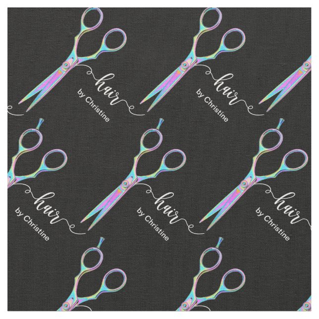 Tecido padrão de tesoura colorida (Detalhe)