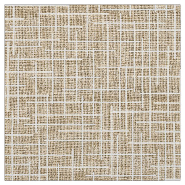 Tecido padrão de textura de juta xadrez moderna (Modelo)