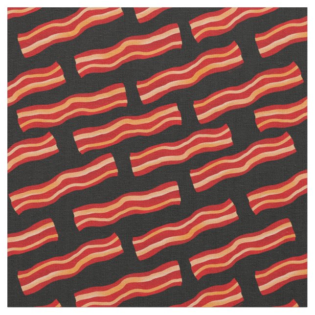 Tecido Padrão de tiras de bacon desagradável (Detalhe)