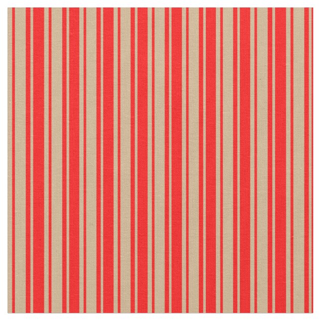 Tecido Padrão de Tom e Vermelho Vinculado/Striped (Detalhe)