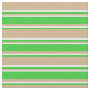 Tecido Padrão de Tom, Verde limão e Stripes Brancas