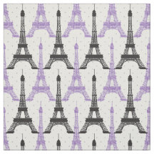 Padrão de Torre Eiffel Chic Roxo