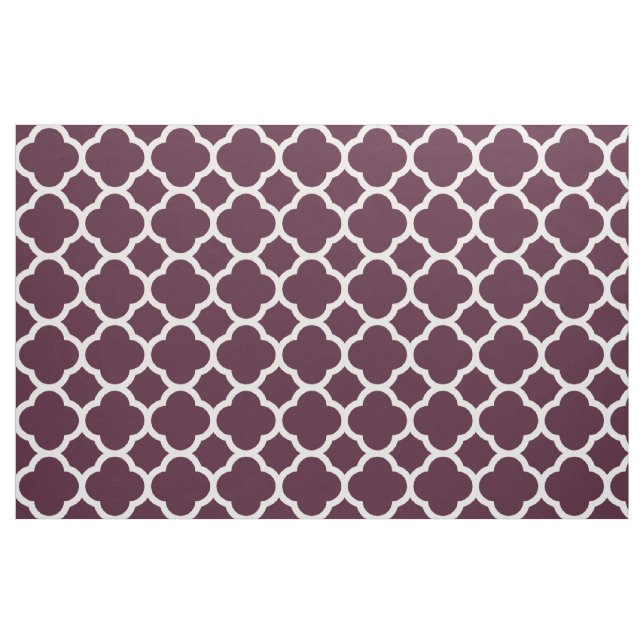 Tecido Padrão de treliça marroquino roxo profundo Quatref (Fat Quarter)