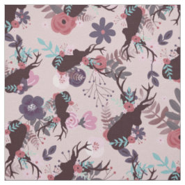 Tecido Padrão de Trendy Floral Rosa-Rosa Mauve Head Rusti