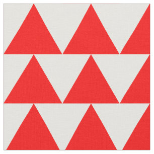 Tecido Padrão de Triângulo Vermelho Simples