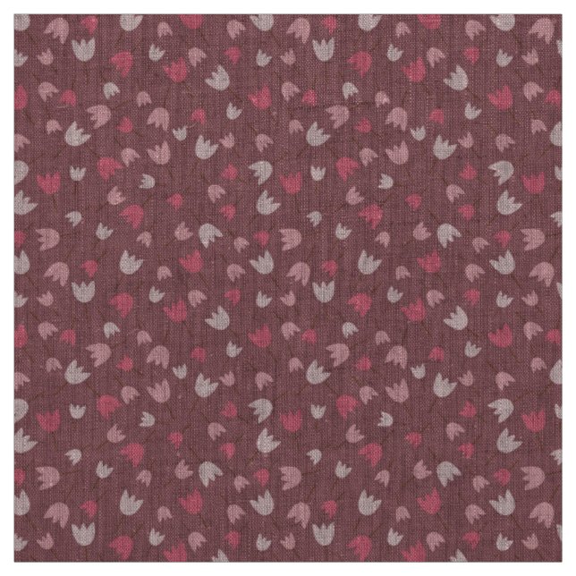 Tecido Padrão de tulipas cor-de-rosa - coleção (Modelo)