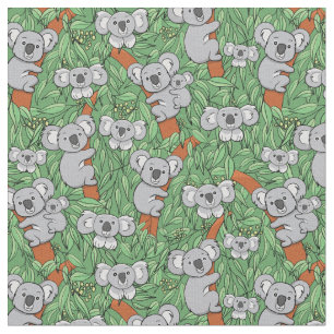 Tecido Padrão de Ursos de Koala