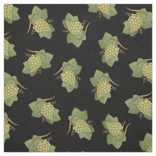 Tecido Padrão de Uvas Brancas