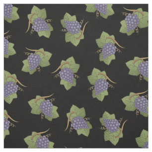 Tecido Padrão de Uvas Lilac