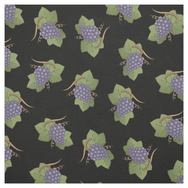 Tecido Padrão de Uvas Lilac (Modelo)