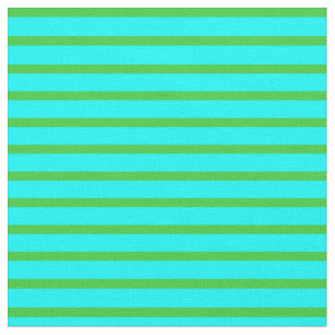 Tecido Padrão de Verde limão e Aqua das faixas