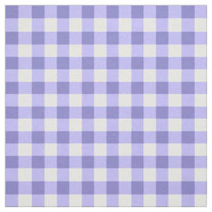 Tecido Padrão De Verificação De Gingham Roxo E Branco
