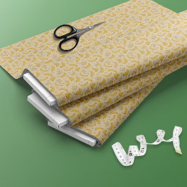 Tecido Padrão de vetor de faixa de banana | Amarelo