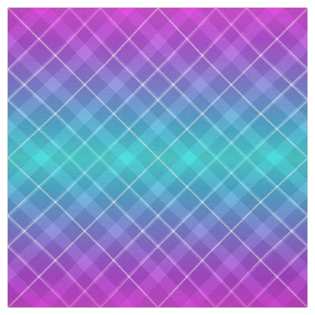 Tecido Padrão de Xadrez Brilhante dos anos 90 Mambre Roxo (Modelo)