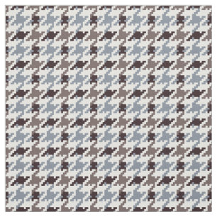 Tecido Padrão de xadrez de houndstooth neutro de moda de