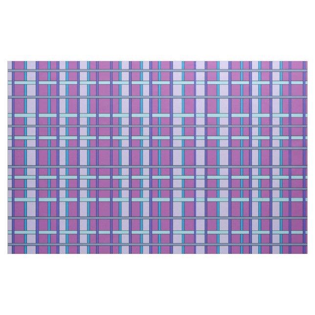Tecido Padrão de Xadrez de Purps e Blues (Fat Quarter)